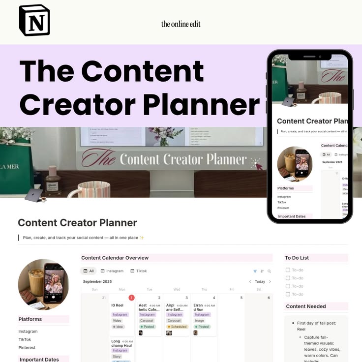 The Content Creator Planner