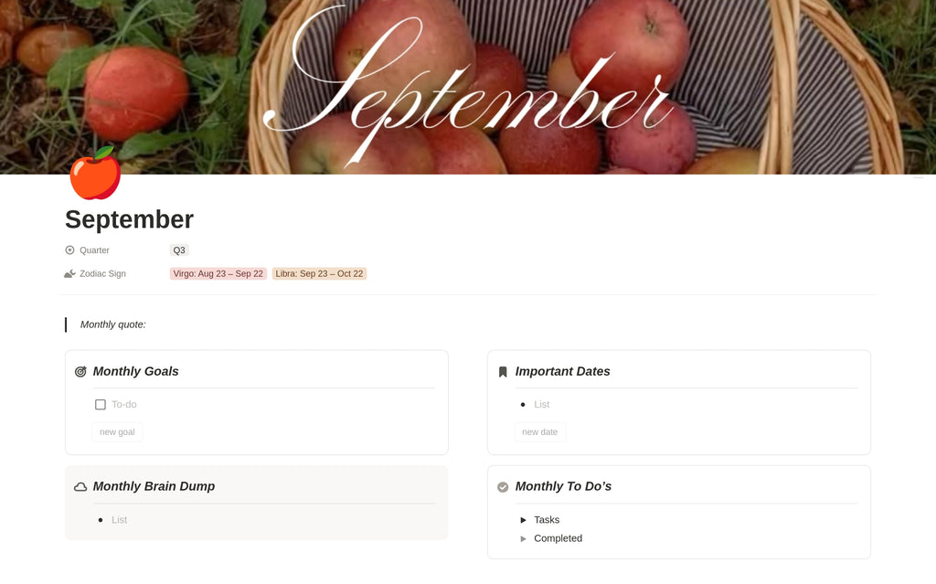 Free 2026 Aesthetic Monthly Planner