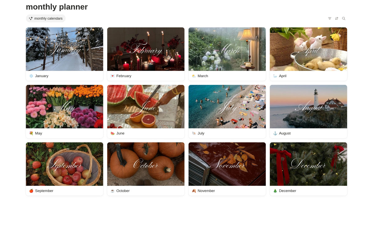 Free 2026 Aesthetic Monthly Planner