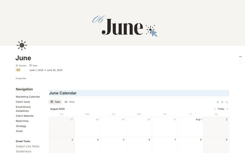 Free Business Email Planner