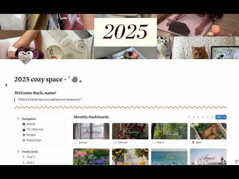 Free 2025 Aesthetic Monthly Planner