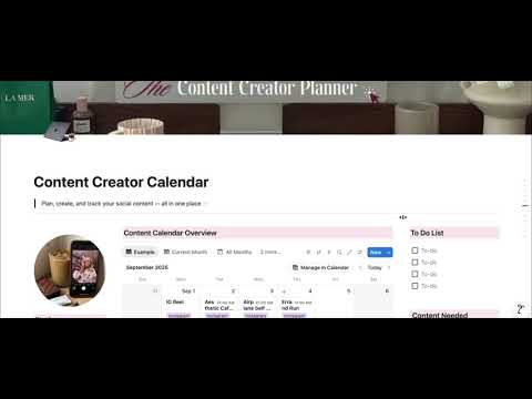 The Content Creator Planner